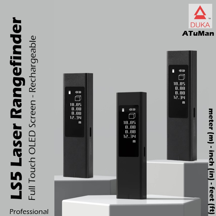 ATuMan Duka LS5 Mini Full Touch screen Laser Rangefinder - Quickee ATuMan Duka LS5 Mini Full Touch screen Laser Rangefinder - Image 3