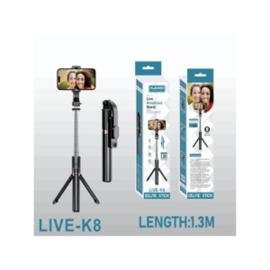 PLOKAMA LIVE K8 Bluetooth Selfie Stick Tripod