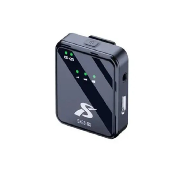 SX63 Wireless Clip Microphone with Charging Case - Quickee SX63 Wireless Clip Microphone with Charging Case - Image 2