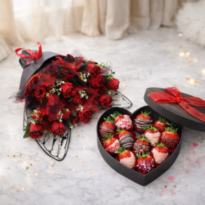 Eternal Love Strawberry Rose Duo