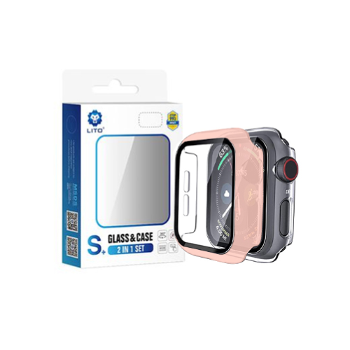 LITO S+ 2 in 1 Glass and Case for Smartwatch - Quickee LITO S+ 2-in-1 Glass and Case for Smartwatch (40mm, 41mm, 44mm, 45mm, 49mm)