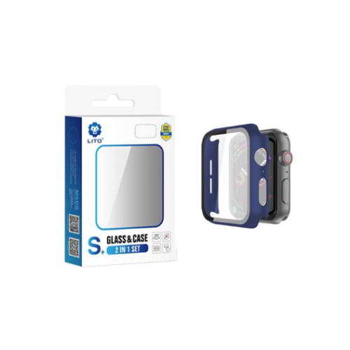 LITO S+ 2 in 1 Glass and Case for Smartwatch - Quickee LITO S+ 2-in-1 Glass and Case for Smartwatch (40mm, 41mm, 44mm, 45mm, 49mm)