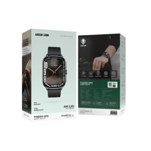 Greenlion GL-SWA45 Finder GPS Amoled Smartwatch - Quickee Greenlion GL-SWA45 Finder GPS Amoled Smartwatch – GNDRGPSWBK