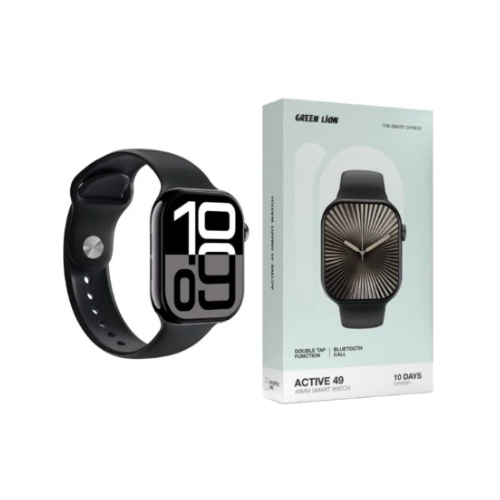 Green Lion Active49 49mm Smartwatch Black - Quickee Green Lion Active49 49mm Smartwatch Black – GNAT49MSWBK