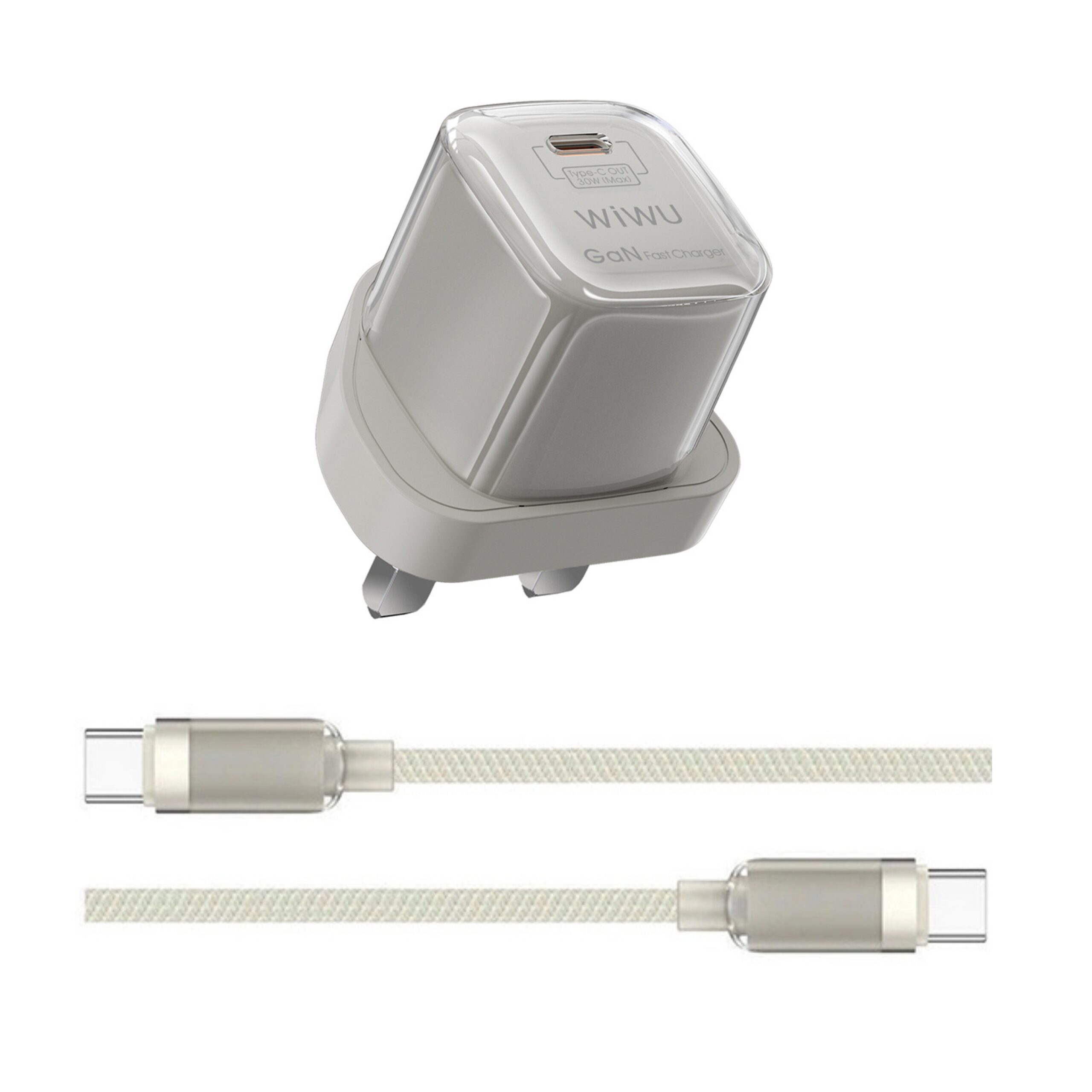 Type-C to Type-C PD Gan Fast Charger - Quickee Type-C to Type-C PD Gan Fast Charger