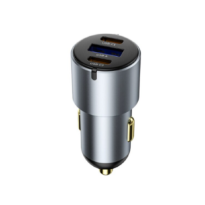 WiWU Wi-CC032 Nano Pro 60W PD Fast Car Charger – USB & Dual Type-C