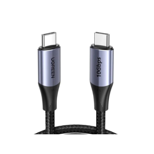 UGREEN USB 3.2 Gen Type-C Cable 1m Black - Quickee UGREEN USB 3.2 Gen Type-C to Type-C Cable 1m Black