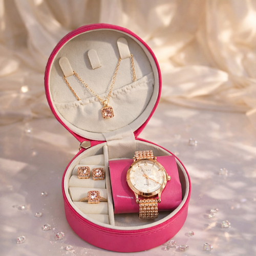 Valentine Pink Jewellery Box - Sweet buds - Sets - Quickee Valentine Pink Jewellery Box - Sweet buds - Sets