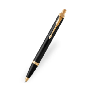 Parker IM Black Gold Trim Ball Pen