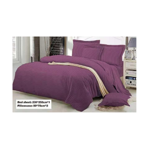 Egyptian Strips Bedsheet with 2 Pillow Covers (Super King Size) - Quickee Egyptian Strips Bedsheet with 2 Pillow Covers (Super King Size) (9)