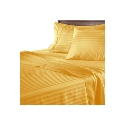 Egyptian Strips Bedsheet with 2 Pillow Covers (Super King Size) - Quickee Egyptian Strips Bedsheet with 2 Pillow Covers (Super King Size)