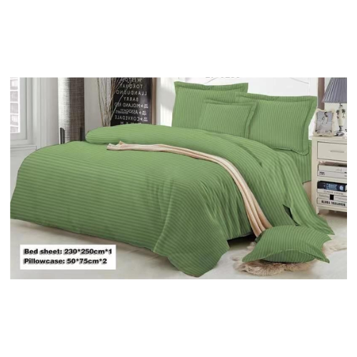 Egyptian Strips Bedsheet with 2 Pillow Covers (Super King Size) - Quickee Egyptian Strips Bedsheet With 2 Pillow Covers (Super King Size)