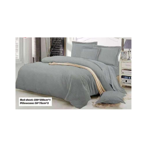 Egyptian Strips Bedsheet with 2 Pillow Covers (Super King Size) - Quickee Egyptian Strips Bedsheet With 2 Pillow Covers (Super King Size)
