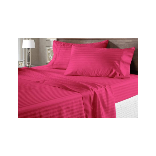 Egyptian Strips Bedsheet with 2 Pillow Covers (Super King Size) - Quickee Egyptian Strips Bedsheet With 2 Pillow Covers (Super King Size)