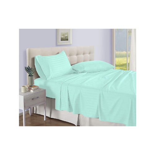 Egyptian Strips Bedsheet with 2 Pillow Covers (Super King Size) - Quickee Egyptian Strips Bedsheet with 2 Pillow Covers (Super King Size)