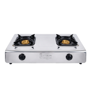 Suga 2 Burner Gas Cooker 2B-5128DY [Brass Burners]
