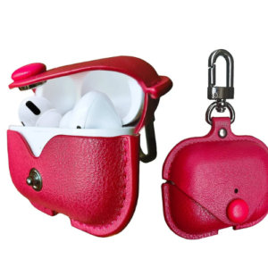 Airpods Pro and 2nd Generation Pro Leather Case Cover (Red)