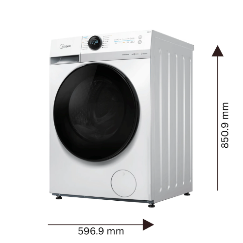 Midea Front Loading Inverter 10.5Kg ( MF100W105/W-LK ) - Quickee Midea Front Loading Inverter 10.5Kg ( MF100W105/W-LK )
