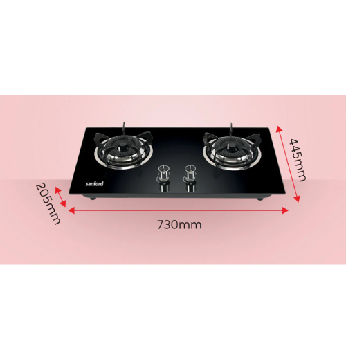 Sanford 2 Burner Gas Hob - SF5403GC - Quickee Sanford 2 Burner Gas Hob - SF5403GC