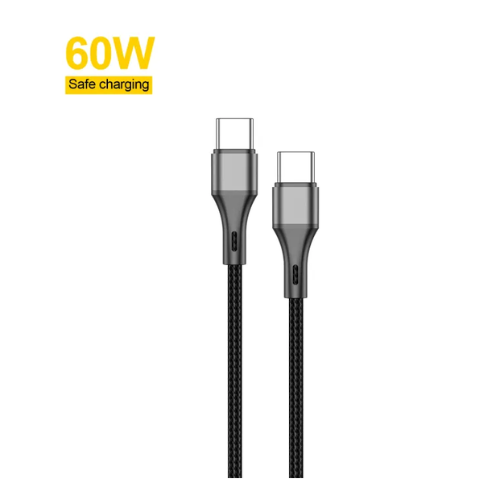Aspor AC-19 60w USB-C Charging and Data Cable - Quickee Aspor AC-19 60W USB-C Charging and Data Cable