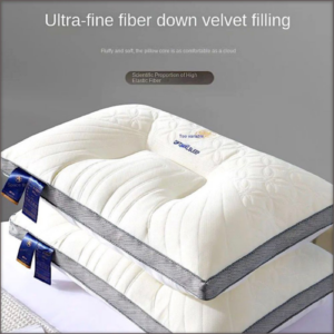 3D Cool Soft Silk Cover Neck Care High Quality Pillow. 48x74. Medium (900g)