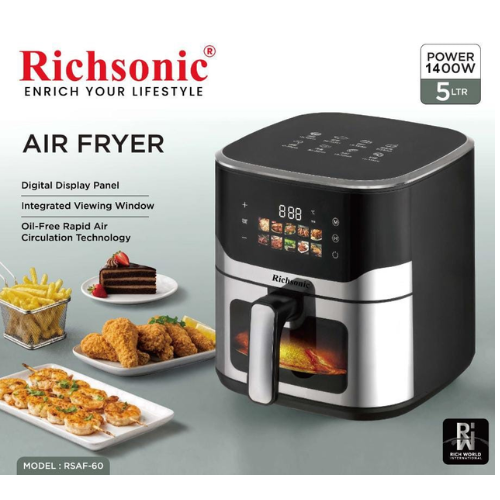 Richsonic AirFryer 5L RSAF 60 - Quickee Air Fryer