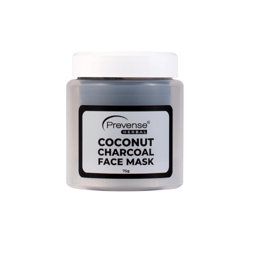 Prevense Herbal Coconut Charcoal Mask 75g - Quickee Prevense Herbal Coconut Charcoal Mask 75g